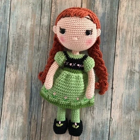 Handmade Toys Princess Ana Handmade Doll Amigurumi Princess